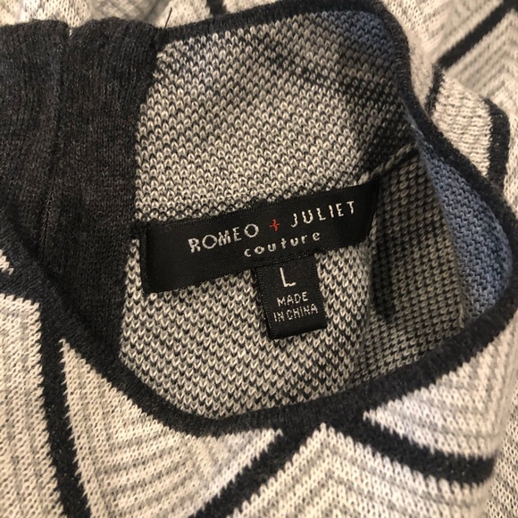 B2 Romeo & Juliet Grey Knit shift dress L - Picture 5 of 6